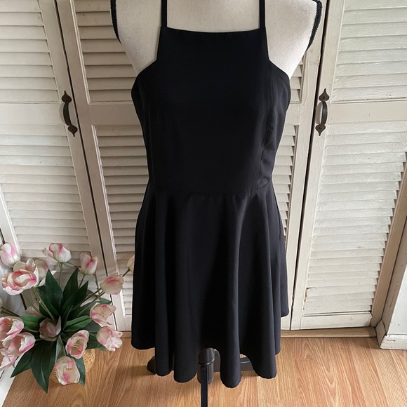 Lulus Black Fit & Flare Mini Dress - Picture 3 of 7